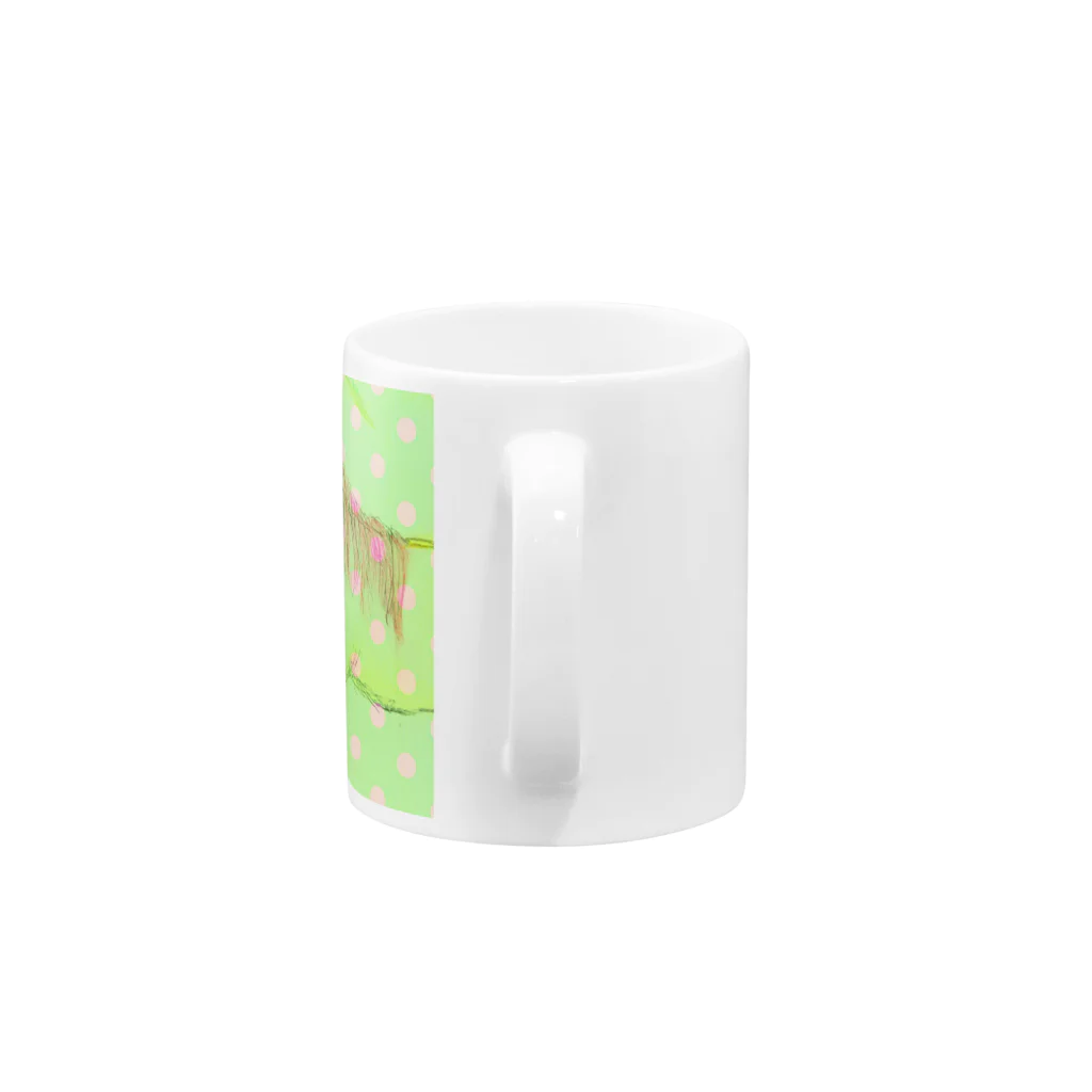 天使のやすらぎのユニコーン　やすらぎ Mug :handle