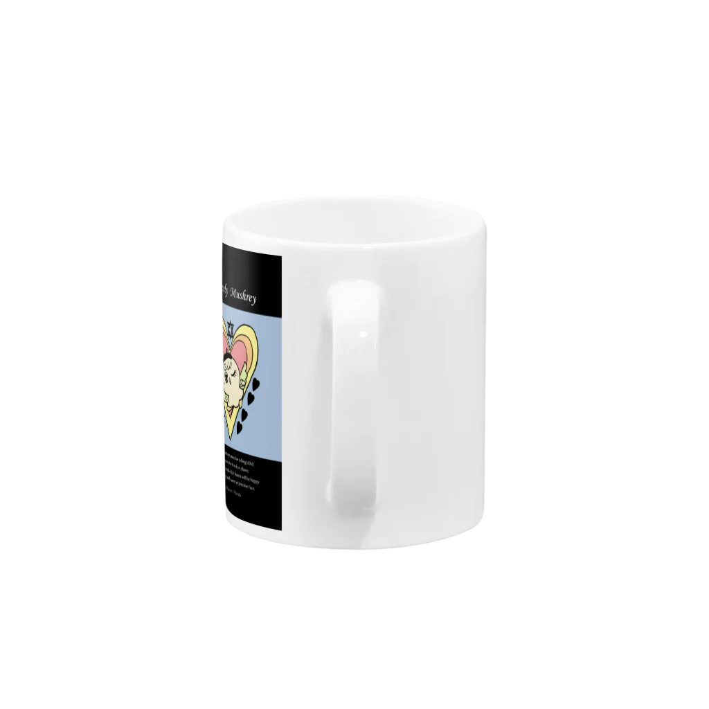 Estoy Feliz 　～ハッピーを毎日に～のLovely Mushrey: wink Mug :handle