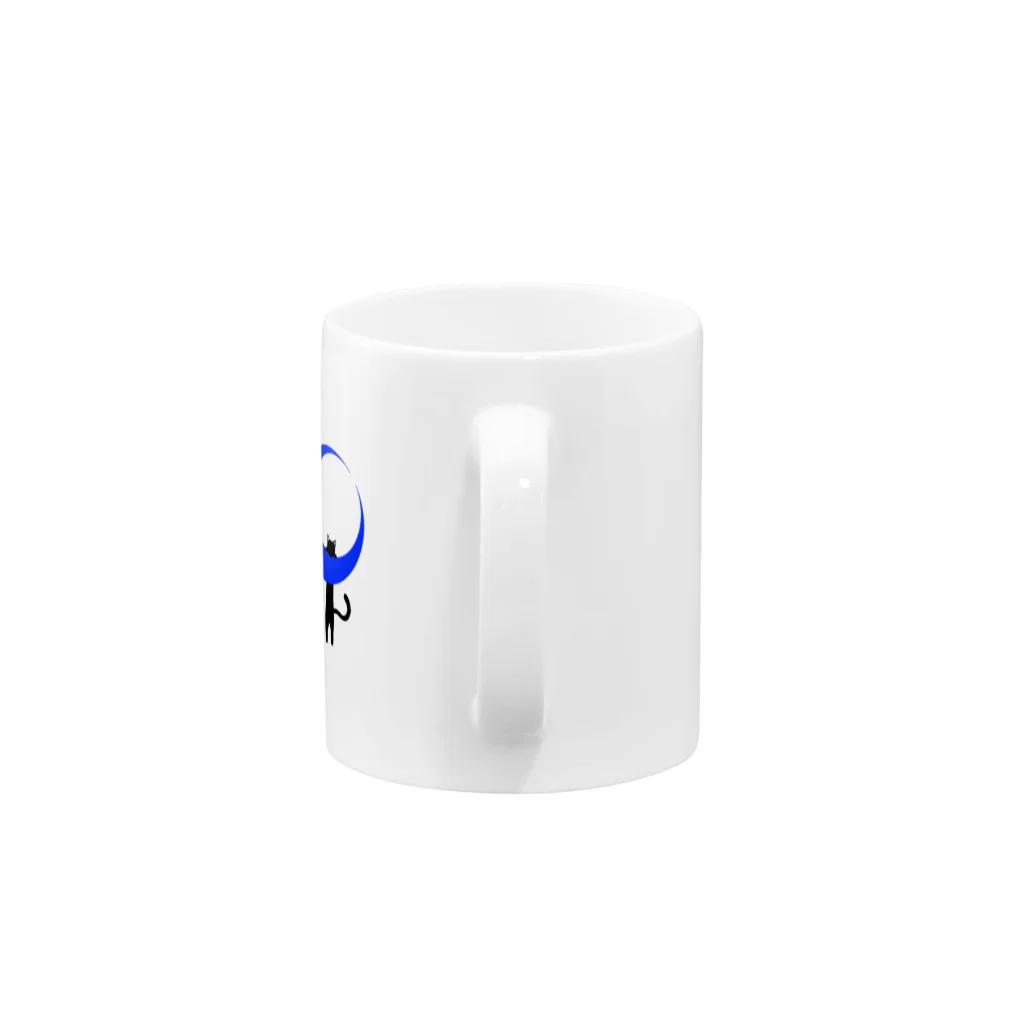 azuのMoonCat_Blue Mug :handle