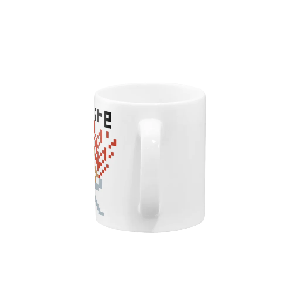 ドットトドットットのドット絵ぼんファイヤー Mug :handle