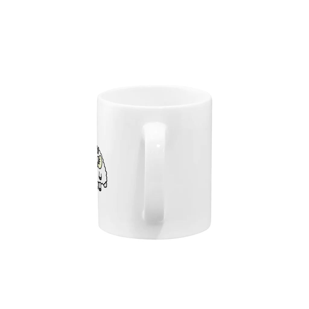 【ドット絵】ネコブレ商店の目付き悪い羊 Mug :handle