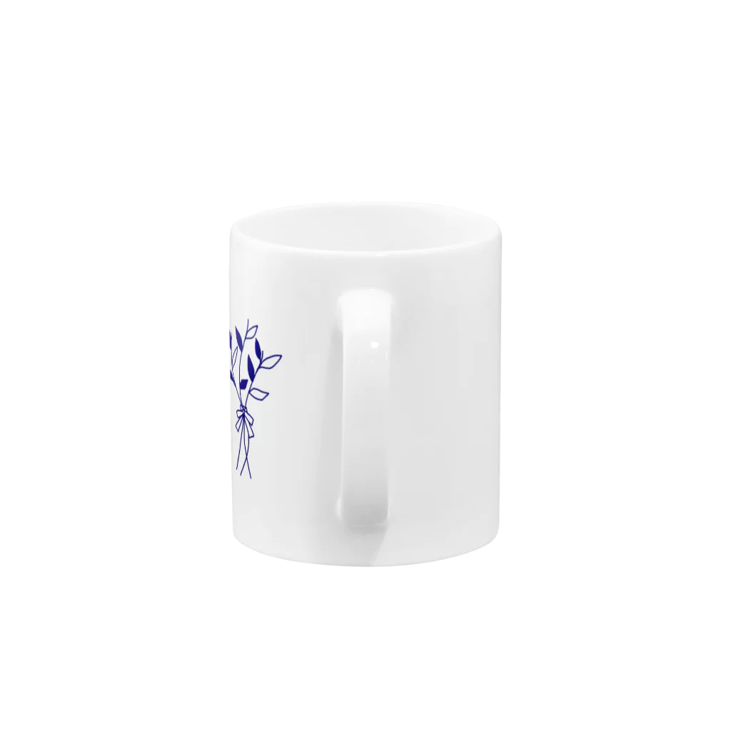 hydrangea69のはっぱのブーケ Mug :handle