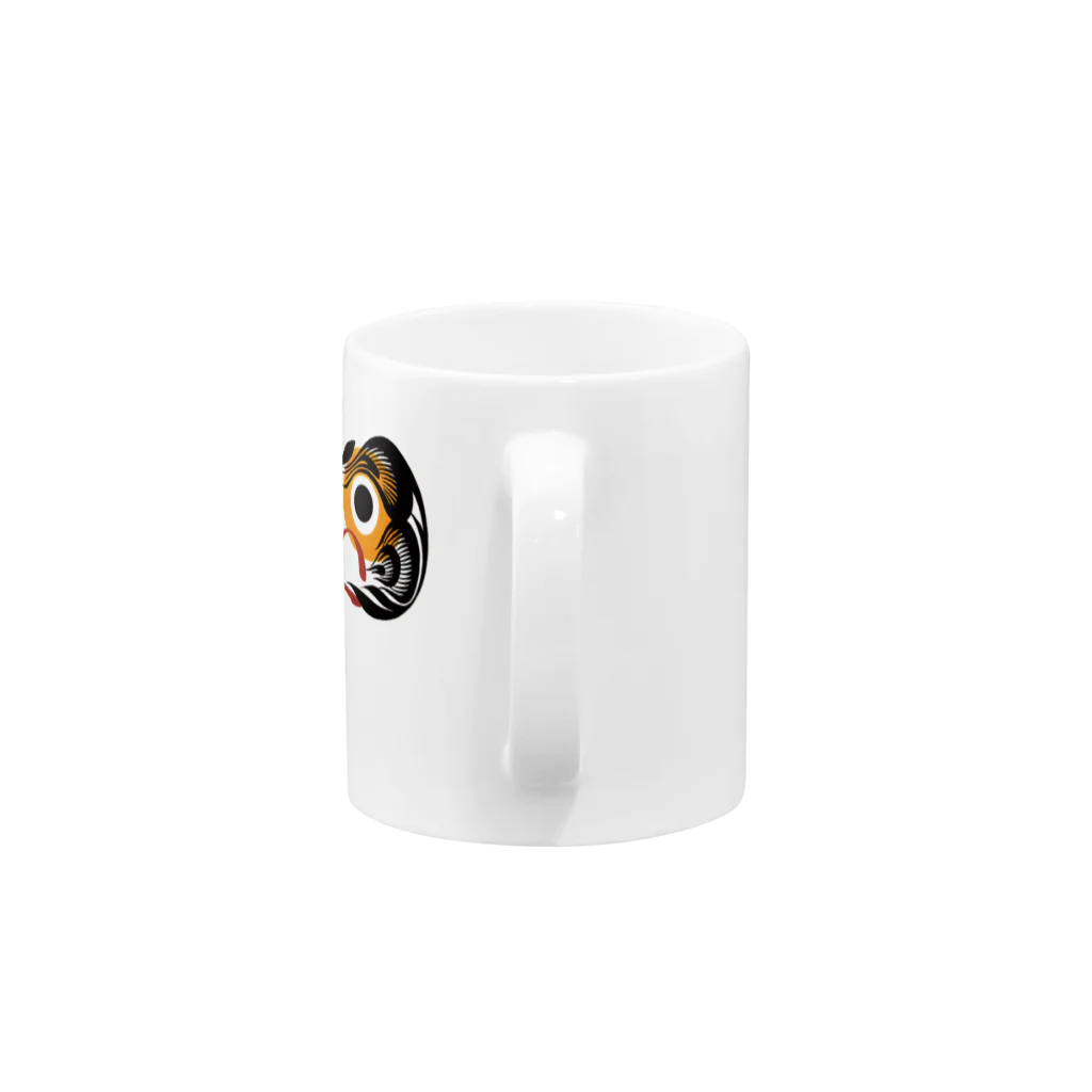 Hori shopの念願 だるま Mug :handle