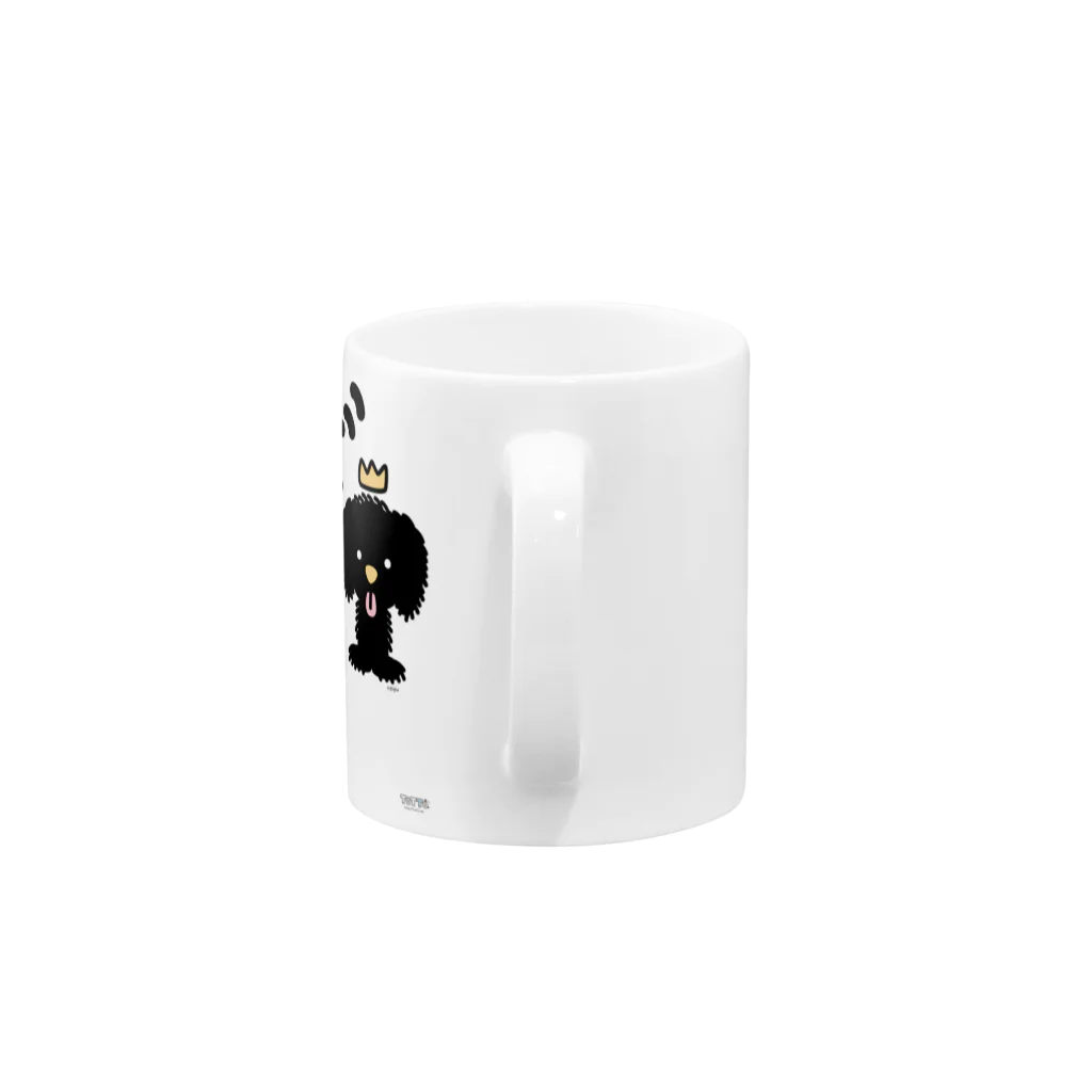 ジージョのデカ文字わんこ「ぼ」 Mug :handle