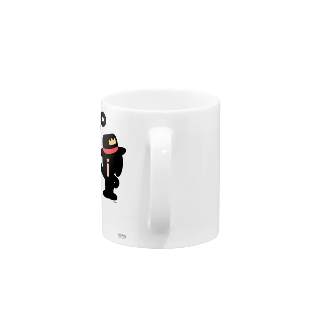 ジージョのデカ文字わんこ「ぽ」 Mug :handle