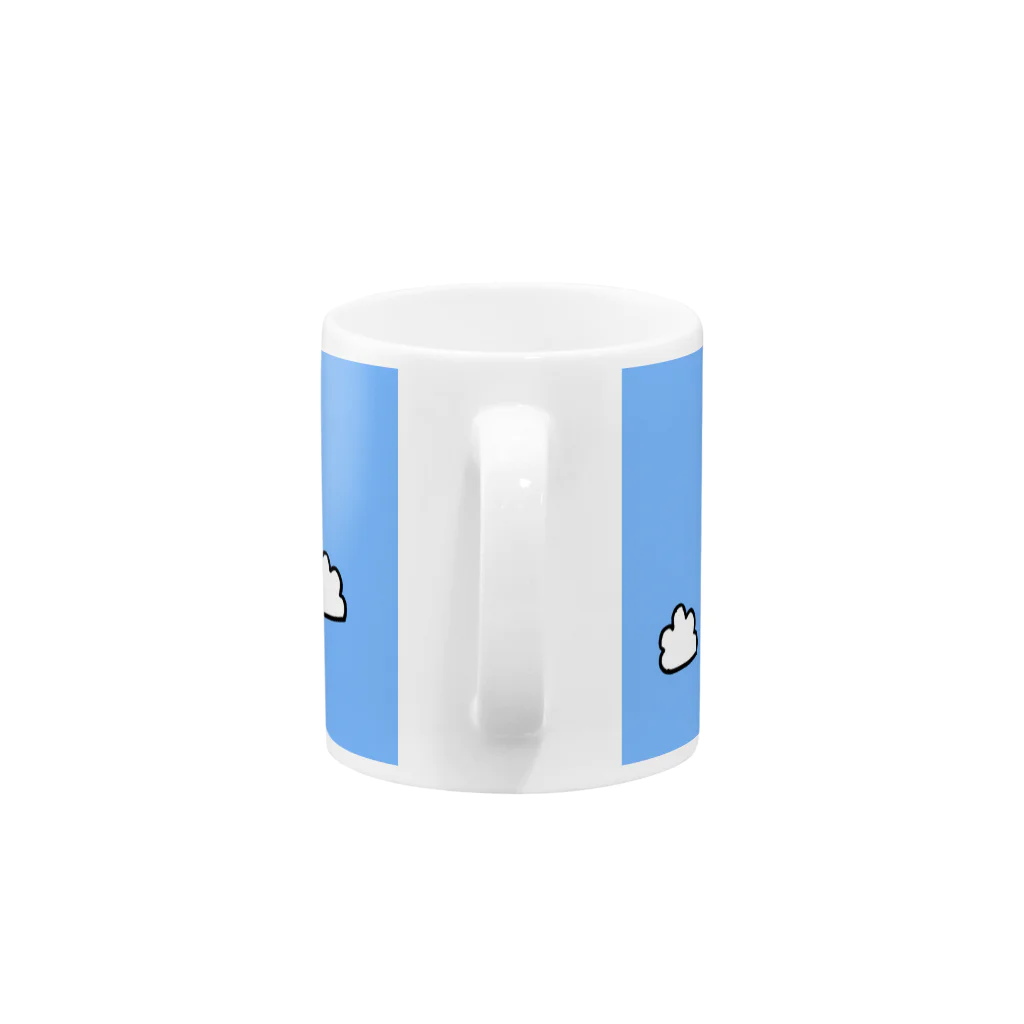 遊暮堂-ゆうぐれどう-の空飛ぶかっぱのマグカップ Mug :handle
