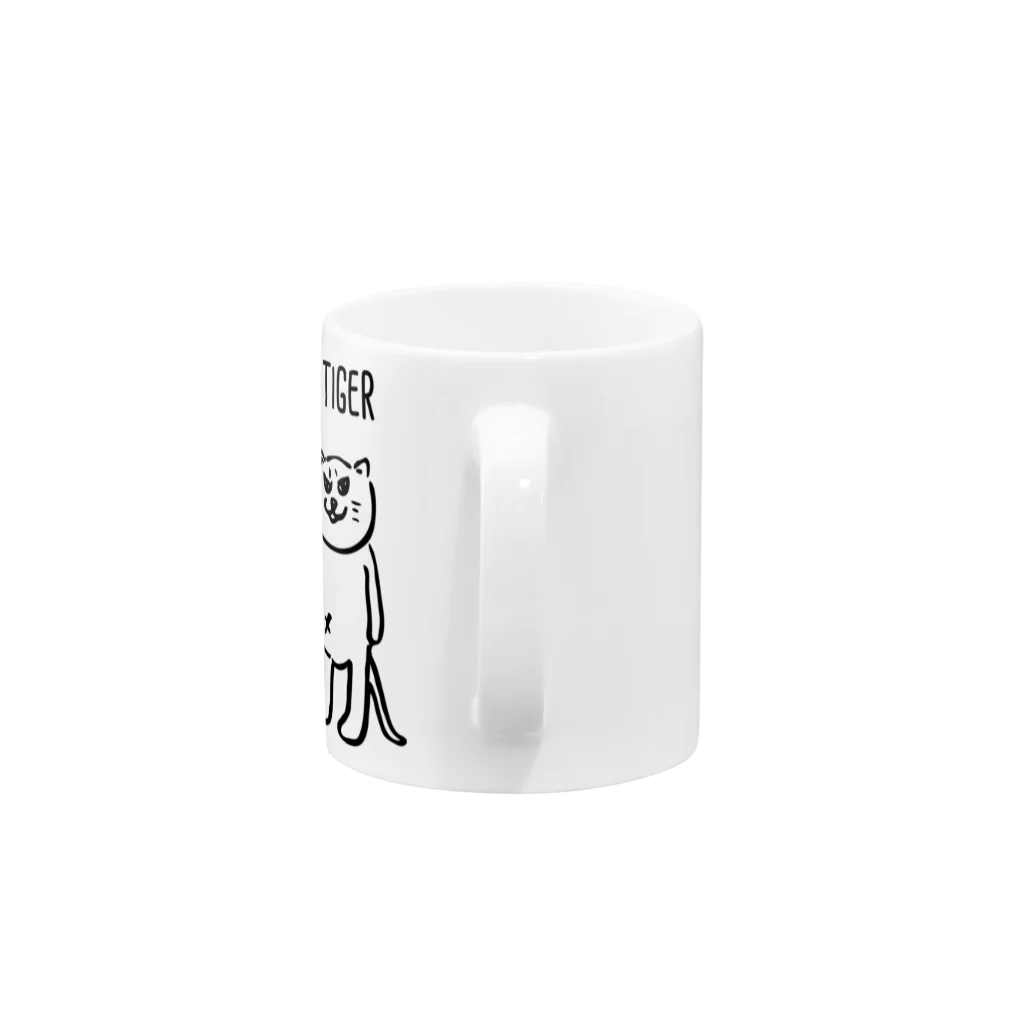 o26(9)のほわいとたいがー Mug :handle