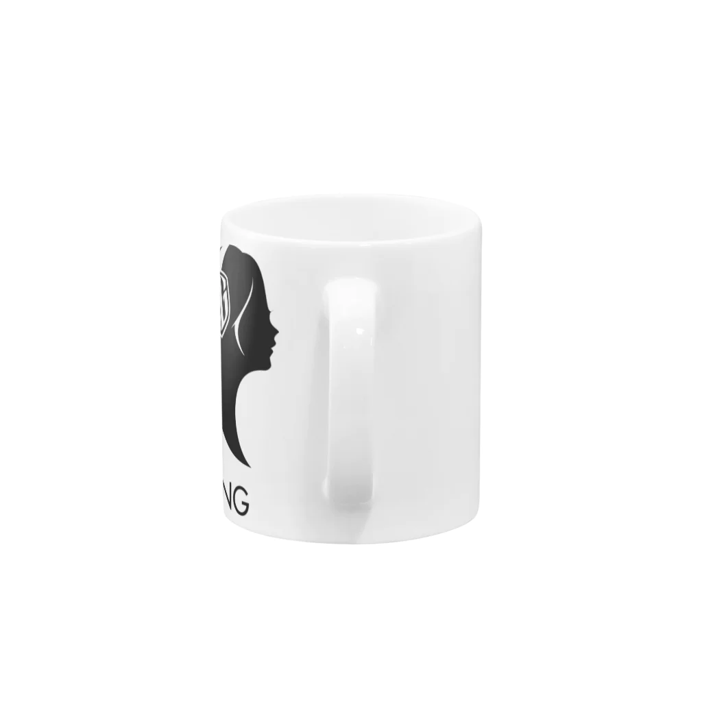 CAROL_GamingのCarolGaming(黒/橙) Mug :handle