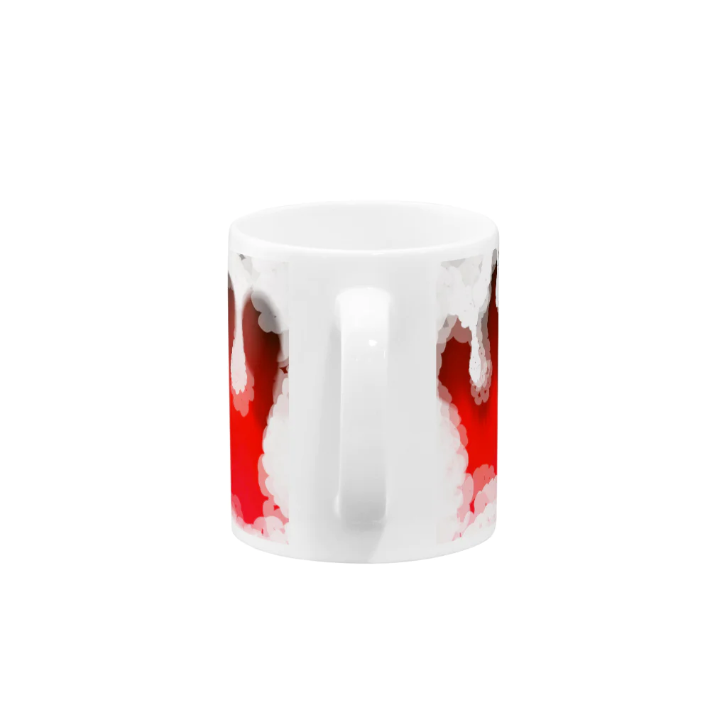 〒 表参道 路地裏 49010のBlack ♛ Strawberry Mug :handle