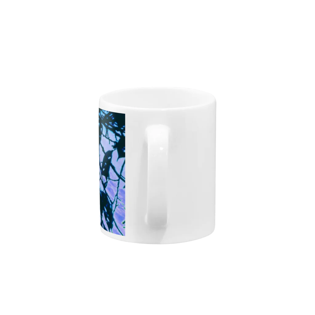 flowerのCOOL葉っぱさん Mug :handle