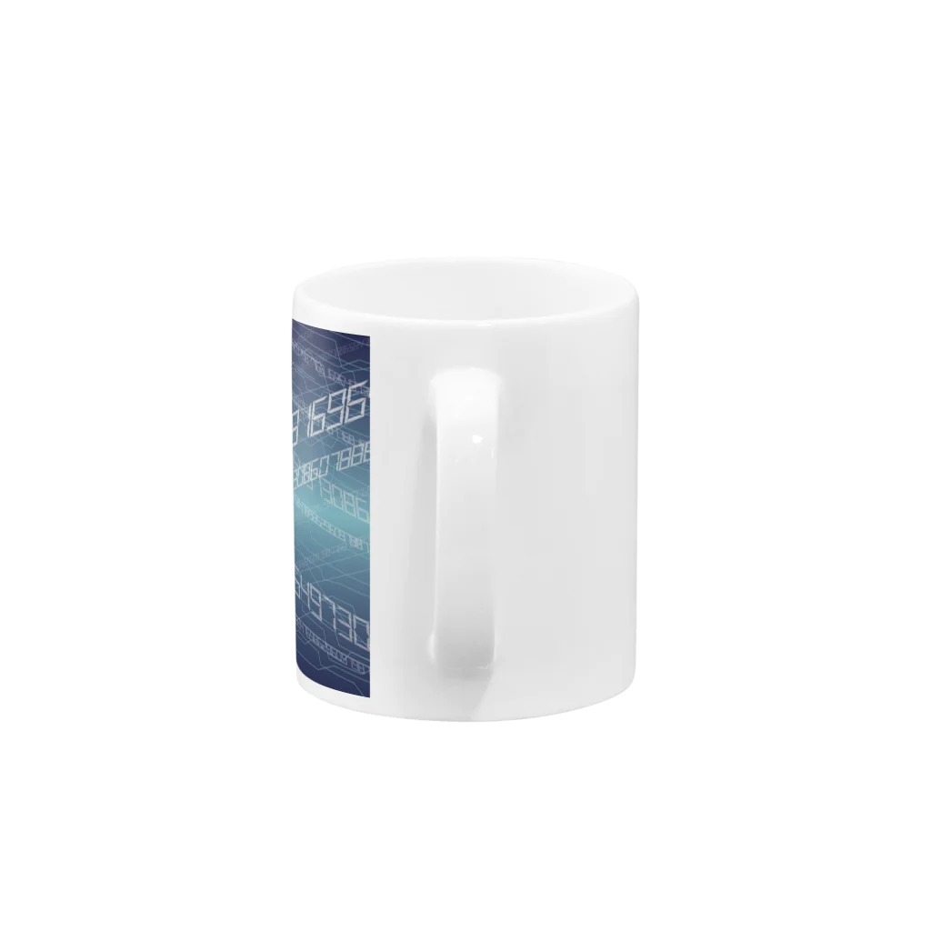 omeganyの電脳空間　青 Mug :handle