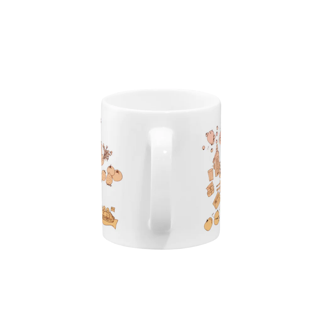 Venustaの賑やかひよこのマグカップ-Cooking- Mug :handle