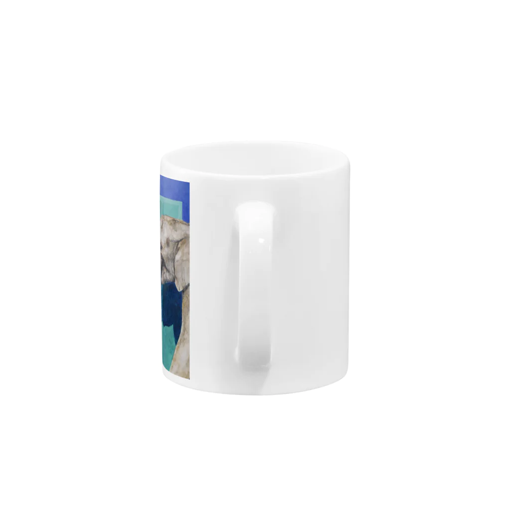 T.MiyazakiのFreedom-elephant Mug :handle