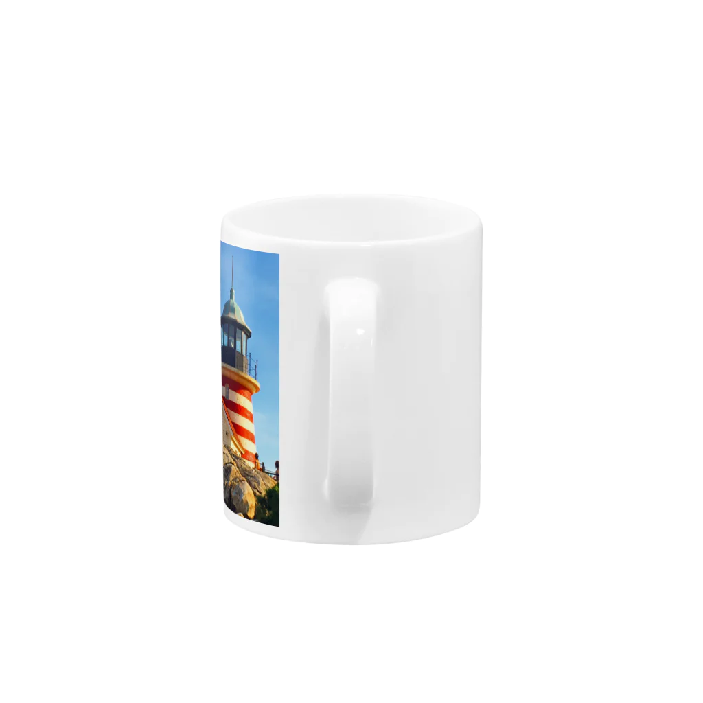 china__のハリケーンポイントライトハウス Mug :handle