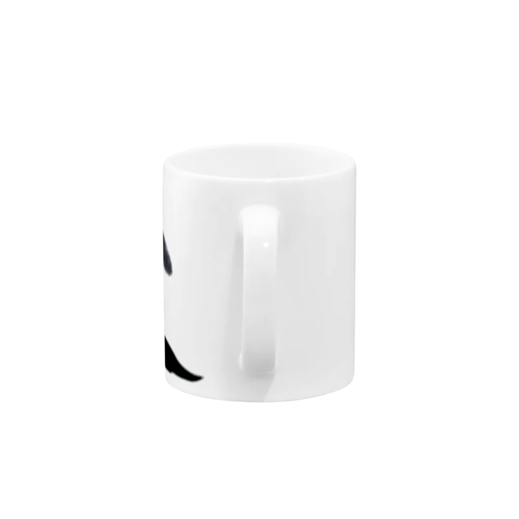 オリジナル筆文字かおきちの父の威厳 Mug :handle