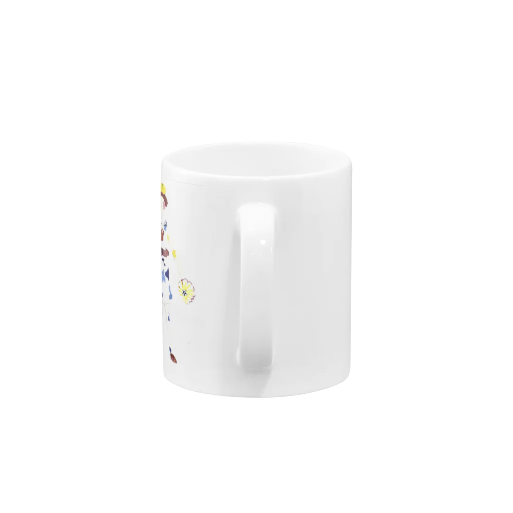 まーちゃんのおしゃれな女の子 Mug :handle