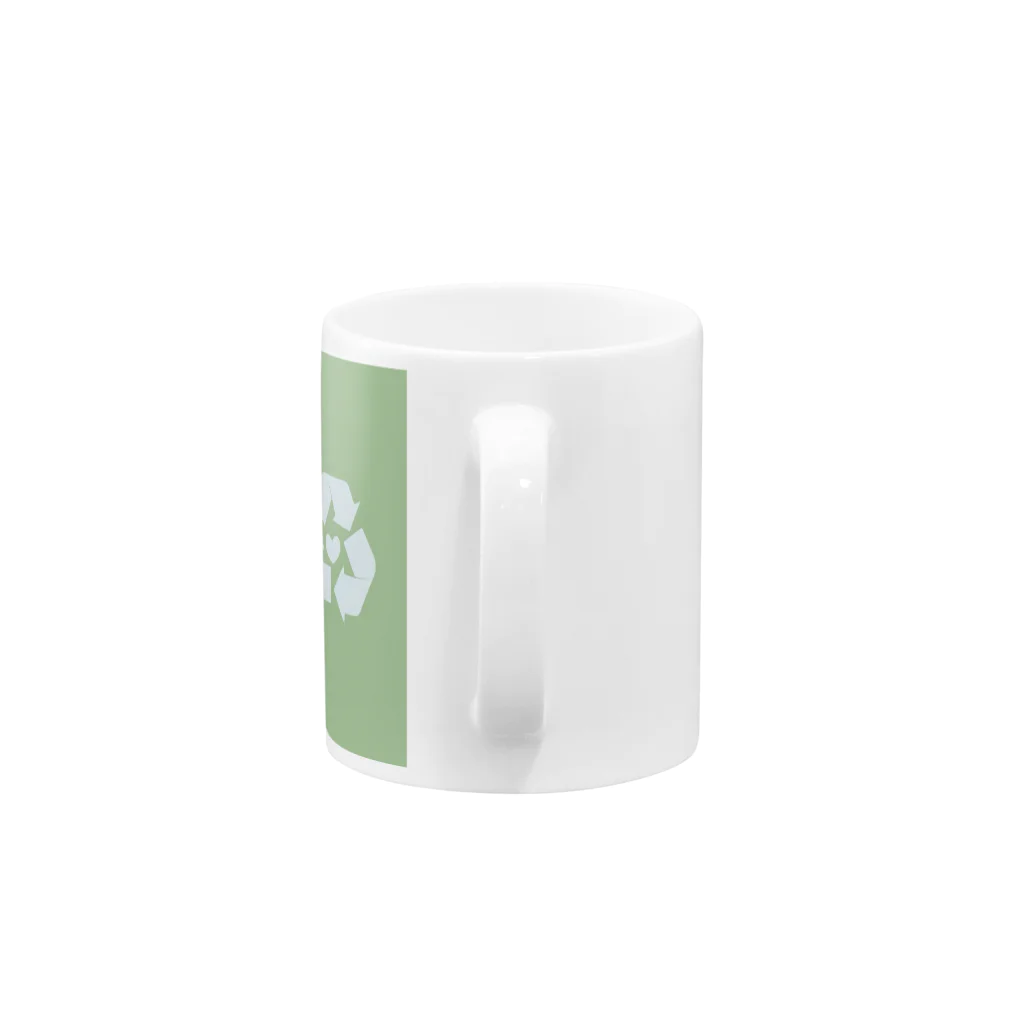 Basketfoxの愛も体もリサイクル Mug :handle