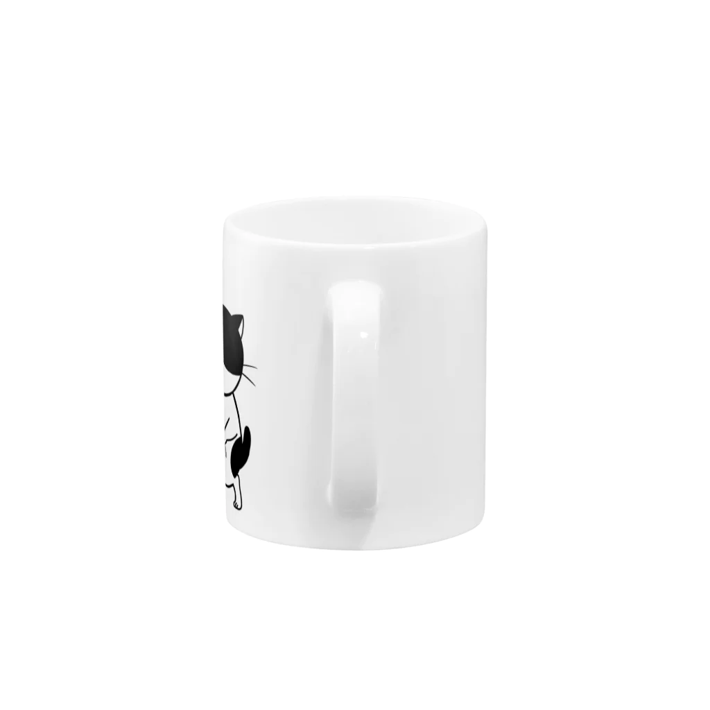 ふじねこの釣り猫 Mug :handle