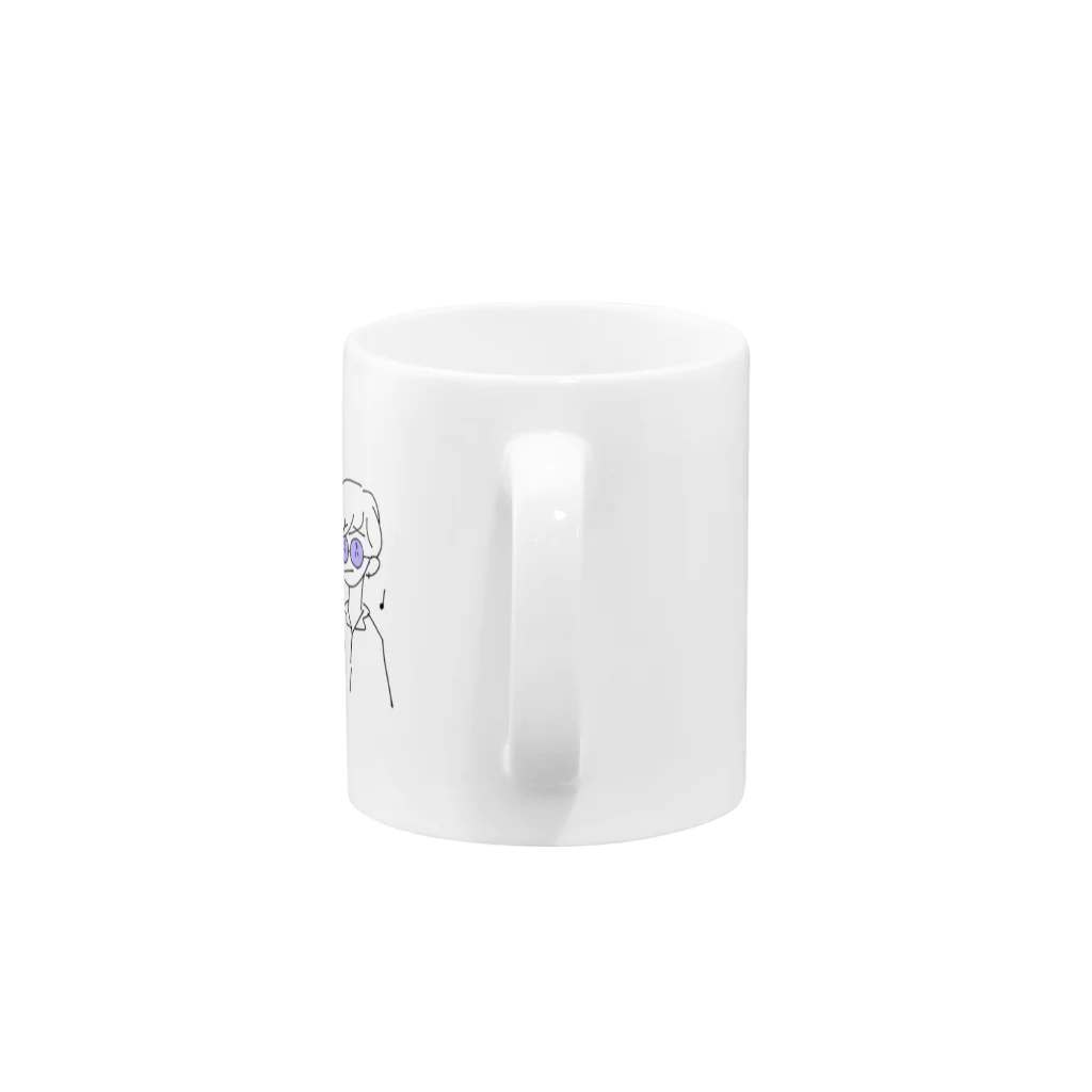 RikushiのRikushiのマグカップ Mug :handle