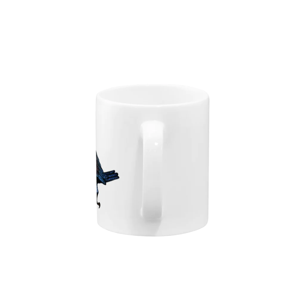 Dark blancoのDark blanco "Pigeons" Mug :handle