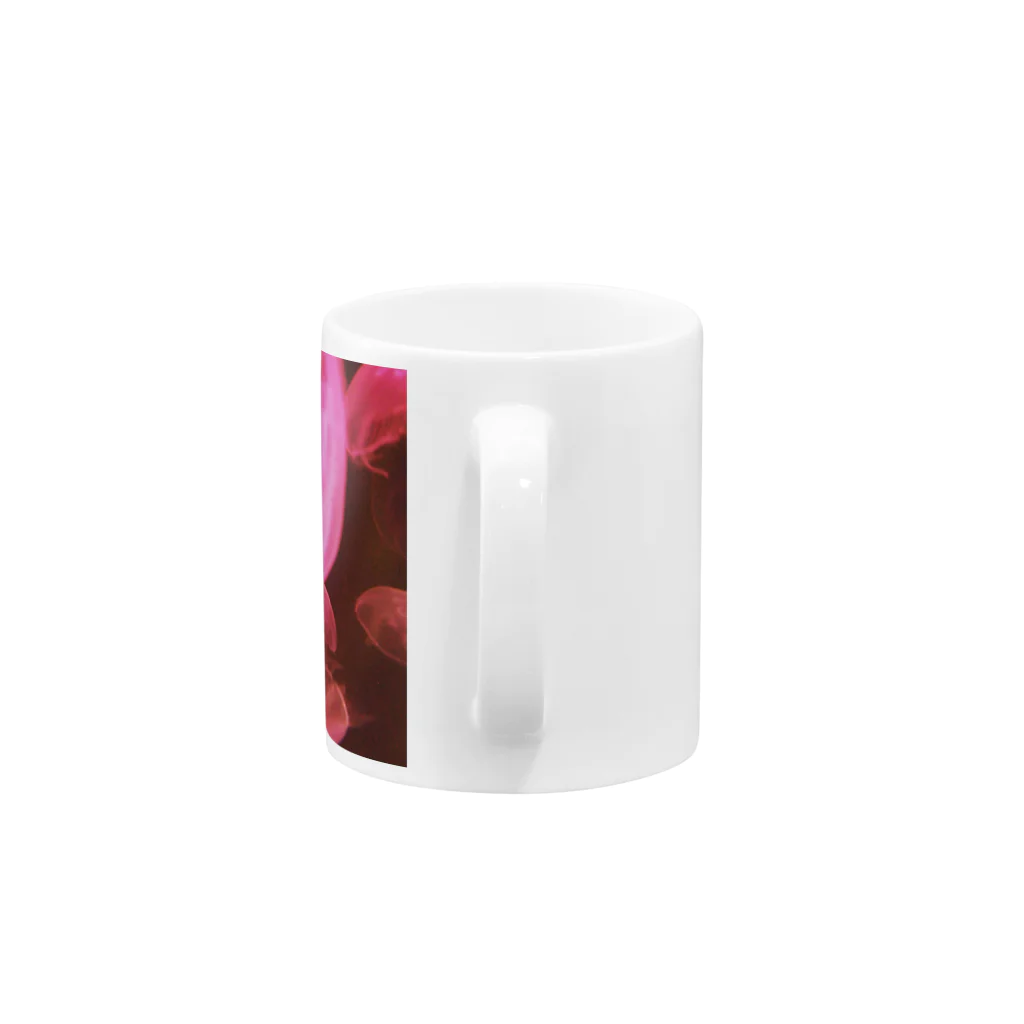 みずたま研究所の赤いくらげ Mug :handle
