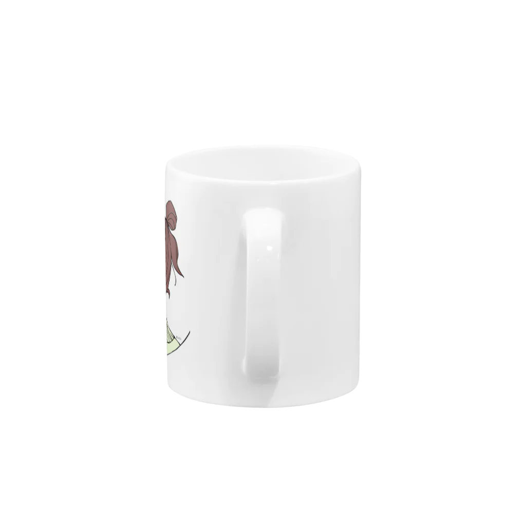 asukaのwhiteちゃん Mug :handle