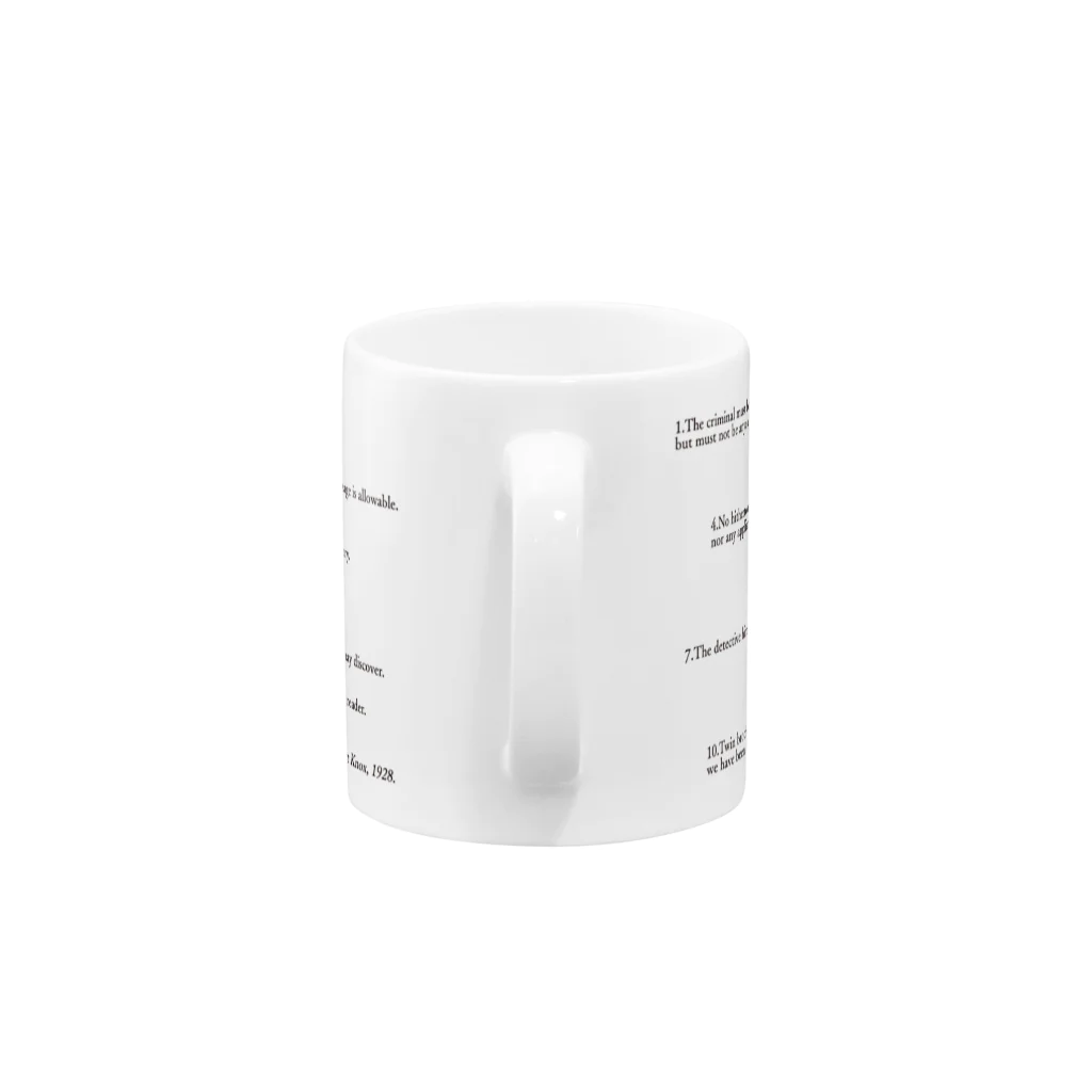 asahi-yのノックスの十戒 Mug :handle