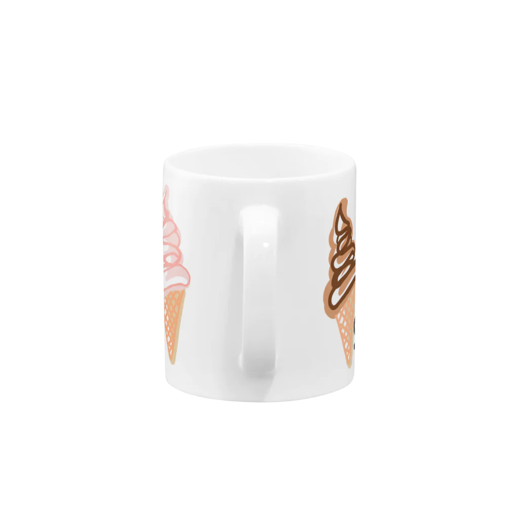 blueHawaiiのsoftcream カラフル Mug :handle