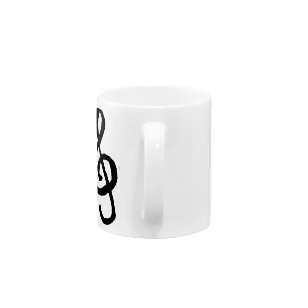 OBE クリエーションの音符な毎日おんぷちゃん とおんさん Mug :handle