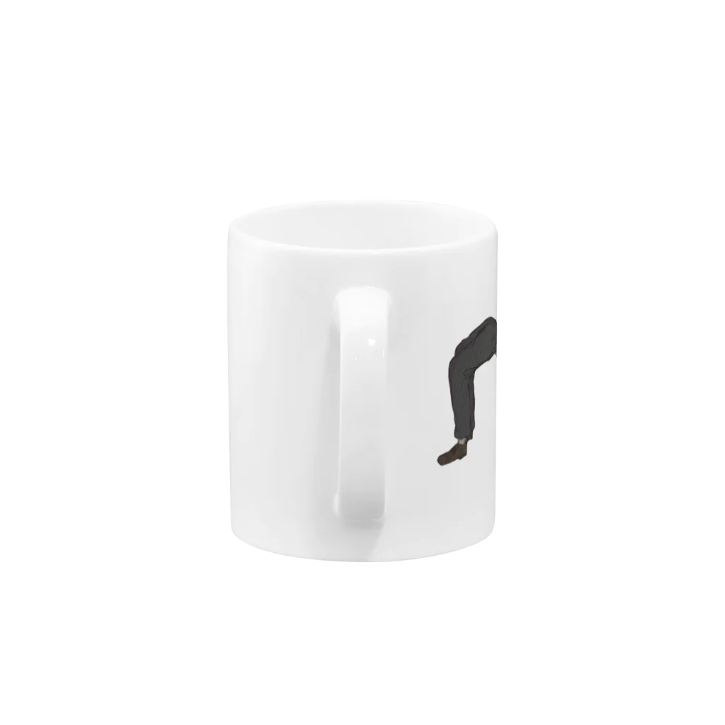 たばこカプセルのブリッジする男 Mug :handle