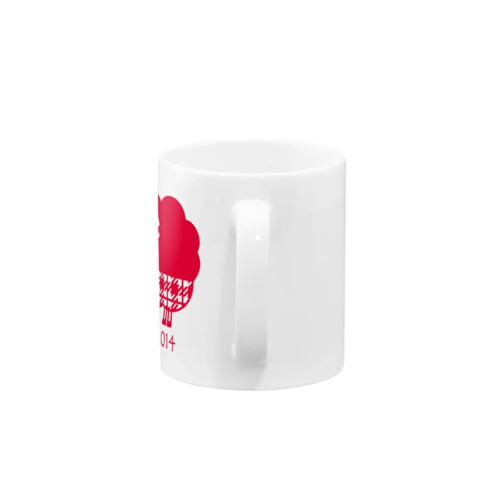 hodocoのガレリー　赤 Mug :handle