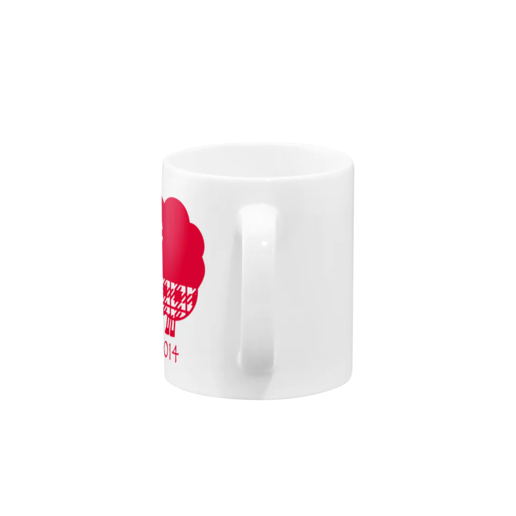 hodocoのガレリー　赤一色 Mug :handle