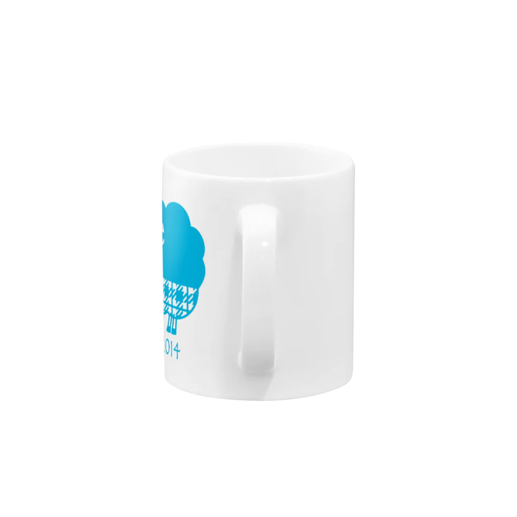 hodocoのガレリー　水色 Mug :handle