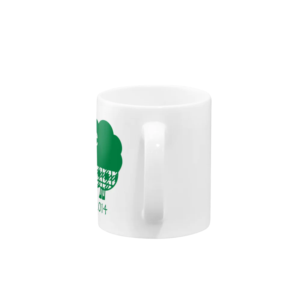 hodocoのガレリー　緑 Mug :handle