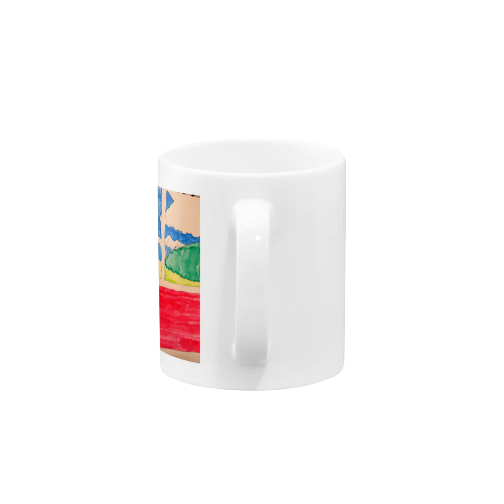 LIONの信仰的ショップの車窓からの風景 Mug :handle