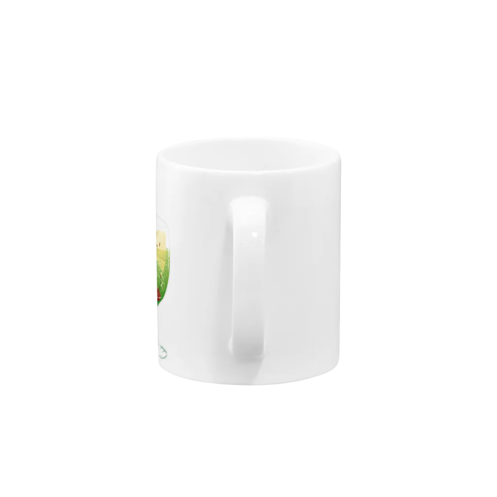 Drecome_Designの食べかけクリームソーダ Mug :handle