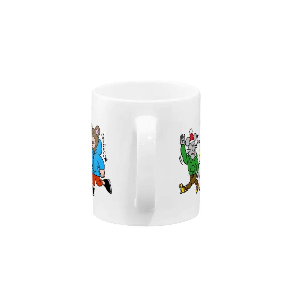 THE DOUBUTSU-ZOO SHOPのどうぶつーズ Mug :handle