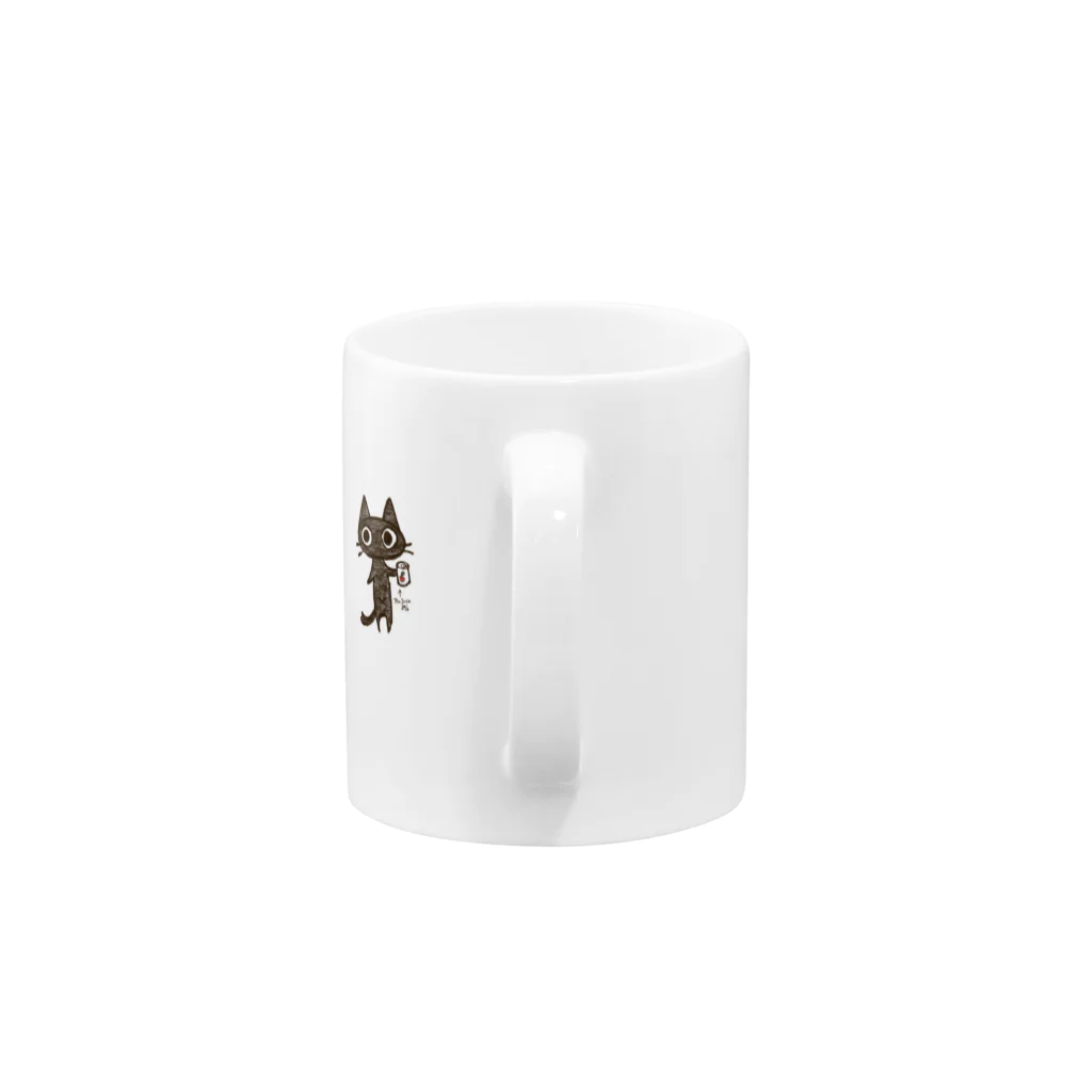 生鮮市場ててらてらのやる気のないねこ Mug :handle