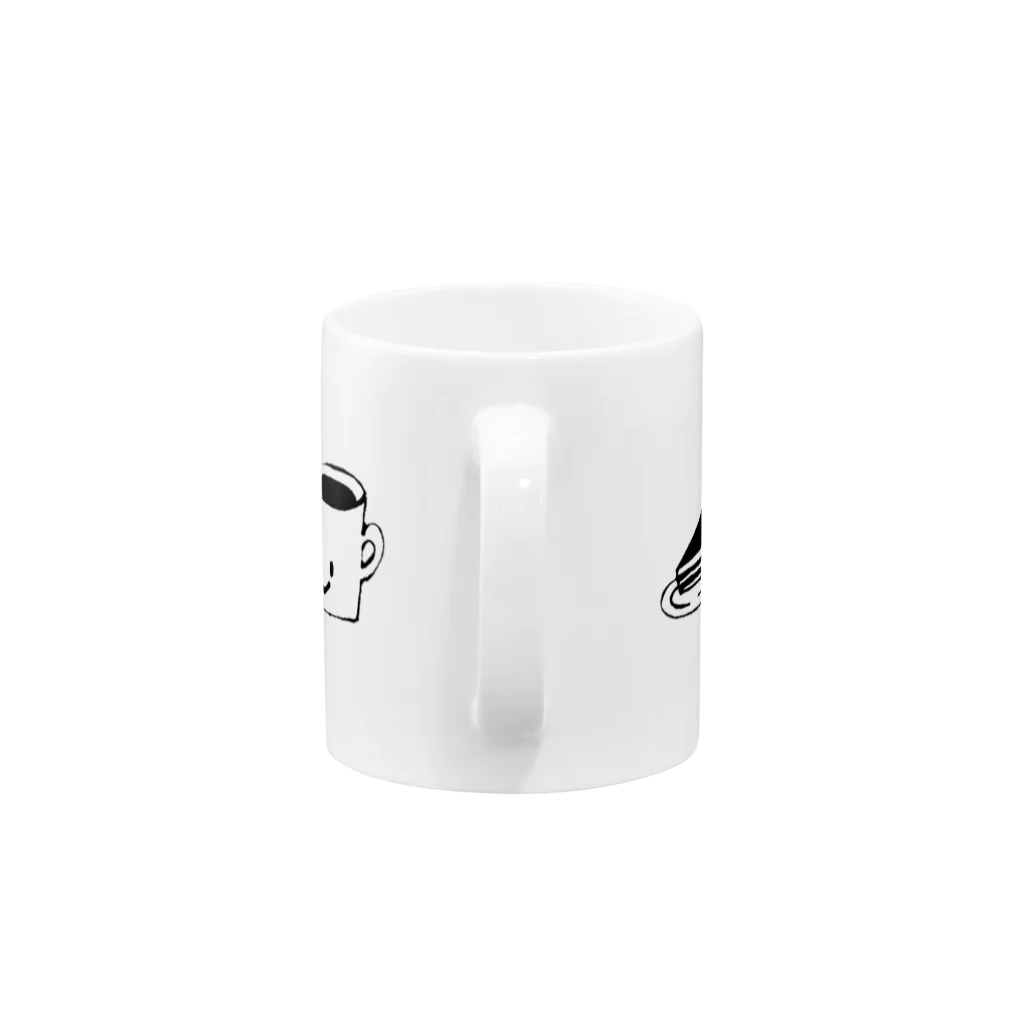 ぷいこのおみせのコーヒーくんとココアちゃん。 Mug :handle