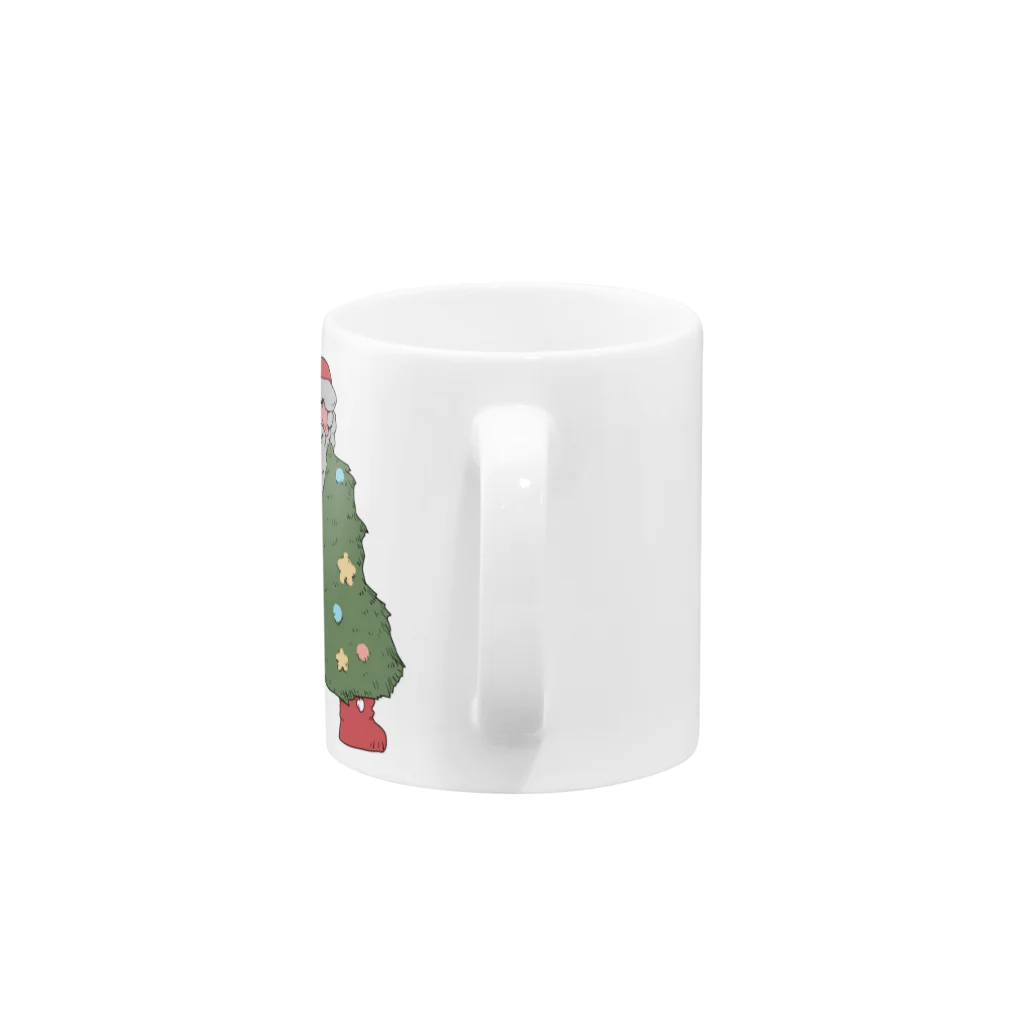 謎モノ店のカモフラサンタ Mug :handle