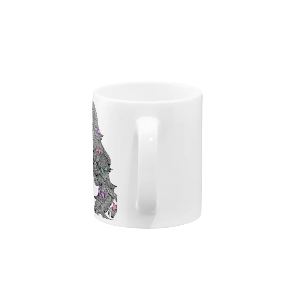 YamamotoのRibbon girl Mug :handle