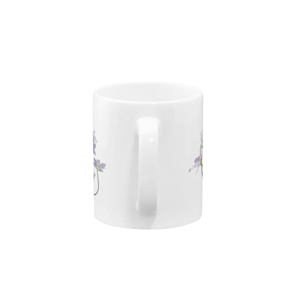 外山康雄　野の花館の雪割草 Mug :handle