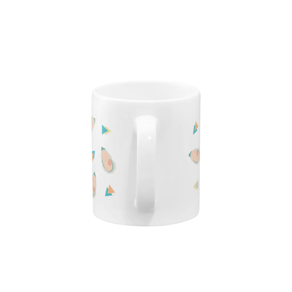 motto_hometeの牡蠣大好きっ子コップ Mug :handle