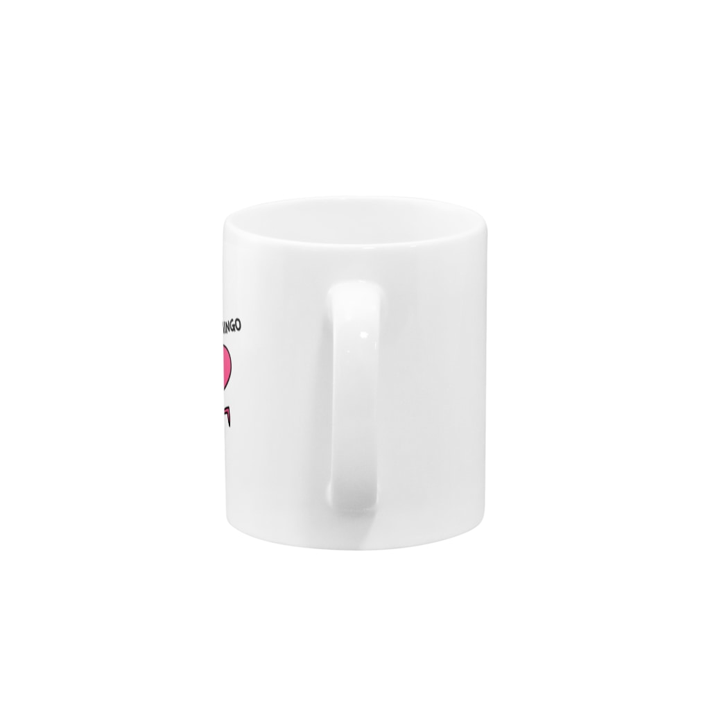 麦畑のフラミンゴP(下手な絵) Mug :handle