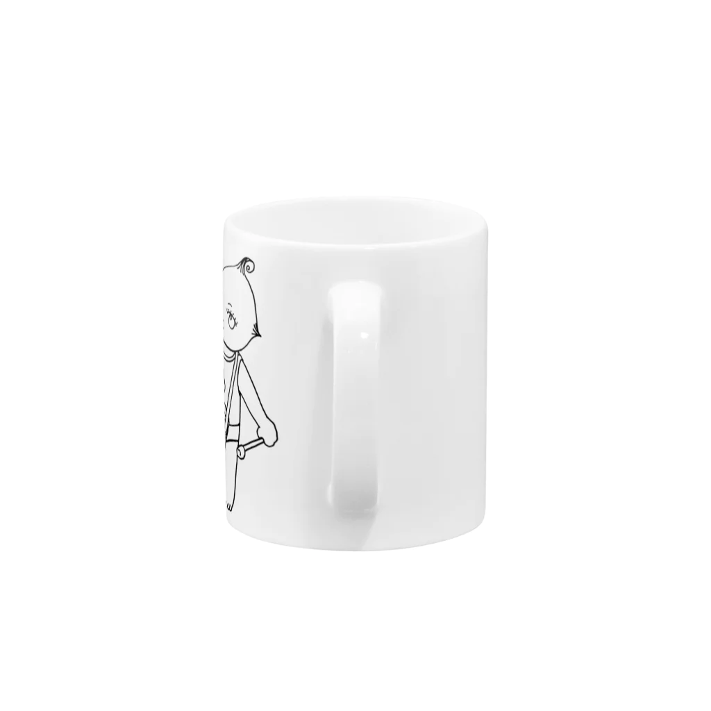 papandaのQPたいこたたき Mug :handle