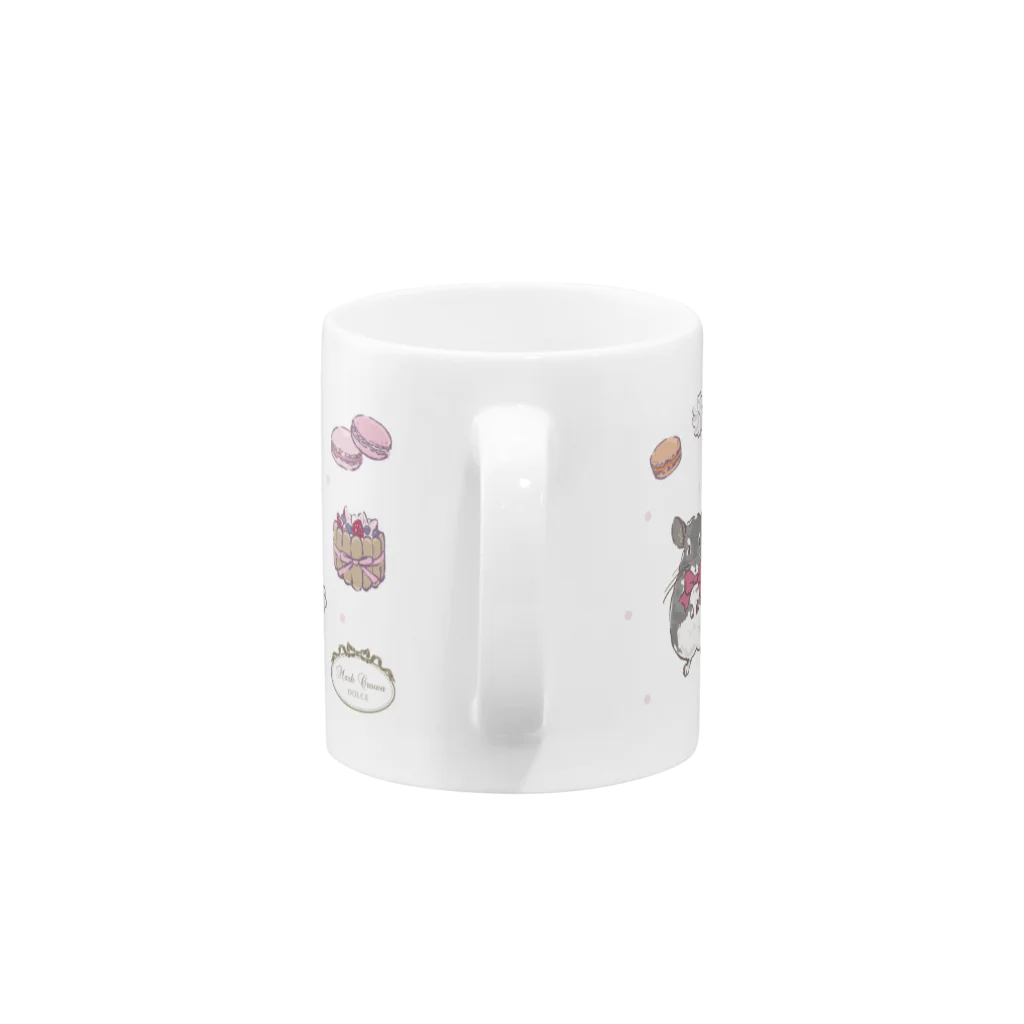 チンチラ雑貨MarkCrownのチンチラ DOLCE Mug :handle