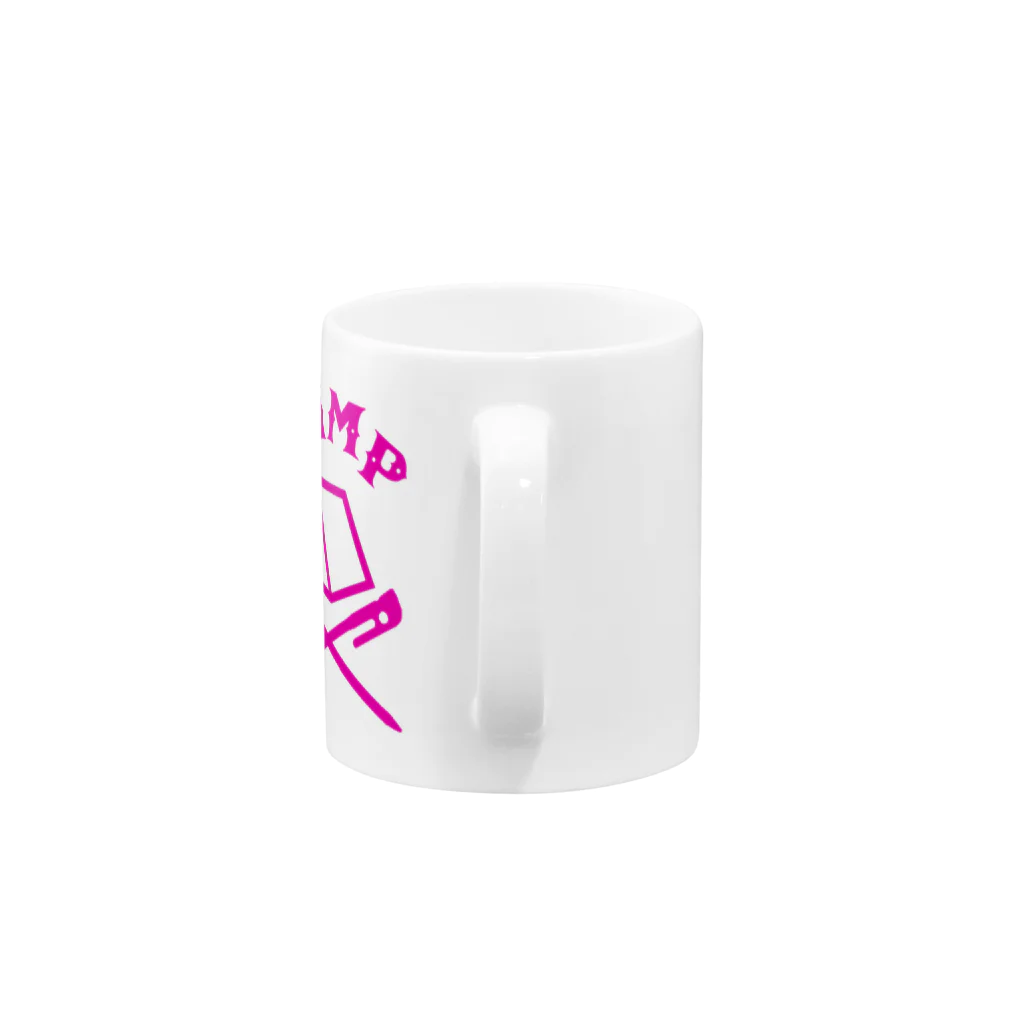 CAMPUNKのCAMP(ピンク) Mug :handle