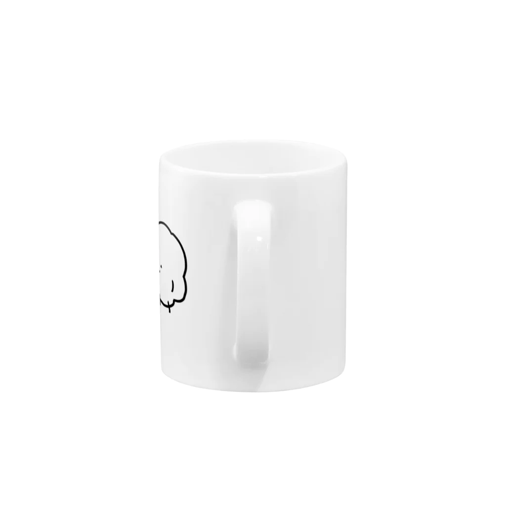 しろかびくんショップの発砲かびくん Mug :handle