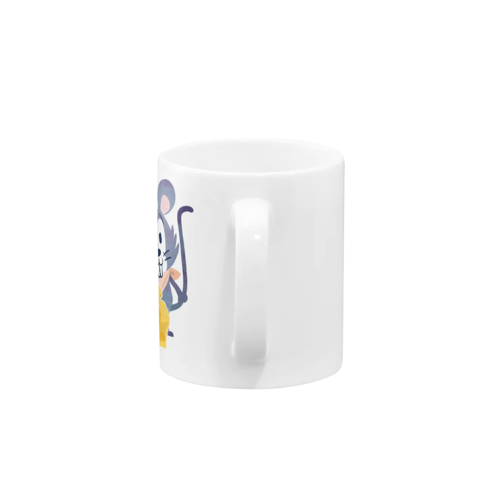 イラスト MONYAAT のチーズはここに！　　 Mug :handle