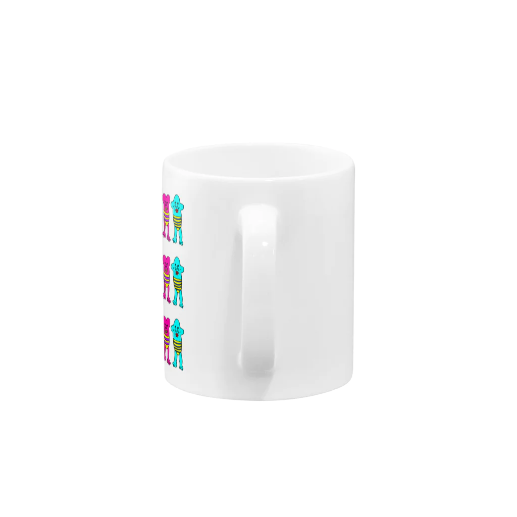 右手リアンうめもと公式のオールスターだらけ Mug :handle